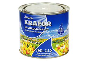 Краска  KRAFOR ПФ-115  (1,9кг) белая (25960)