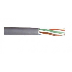 Кабель связи витая пара U/UTP (24AWG) кат.5е 4х2х0,51 ож PVC сер ( 292400 )