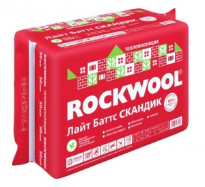 Утеплитель в плитах ROCKWOOL  Лайт Баттс Скандик  800х600х50мм 5,7 м2 (12шт.) пл.28-35